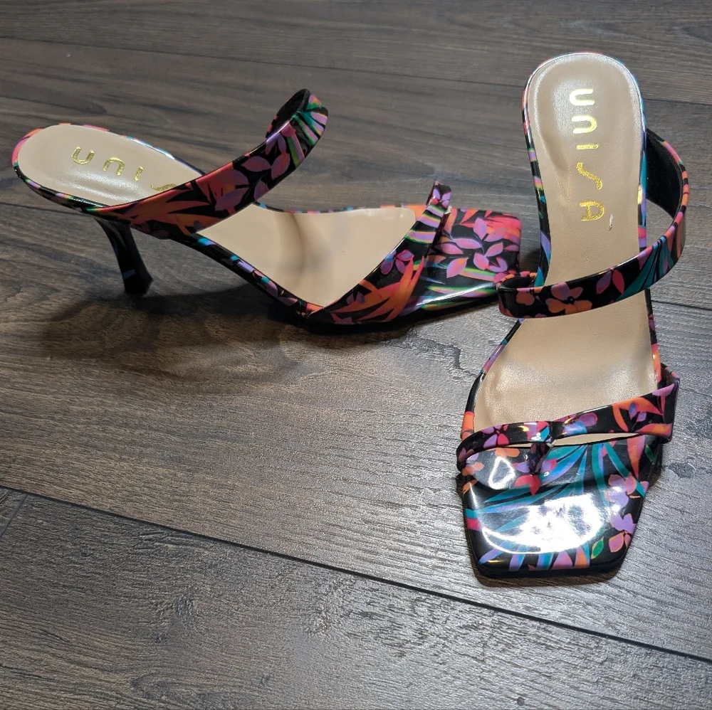 Unisa Women's‎ Multicolor Heel Sandals Size 9.5